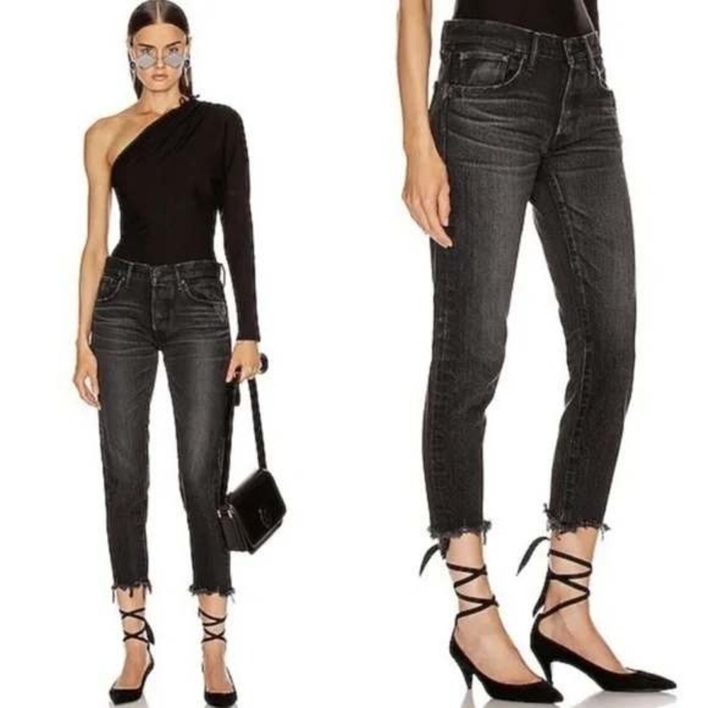 Moussy Vintage‎ Staley Tapered Black Jeans Size 24